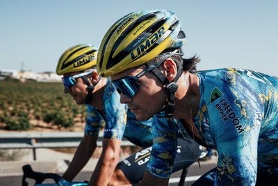 Team Astana ride in Limar helmets