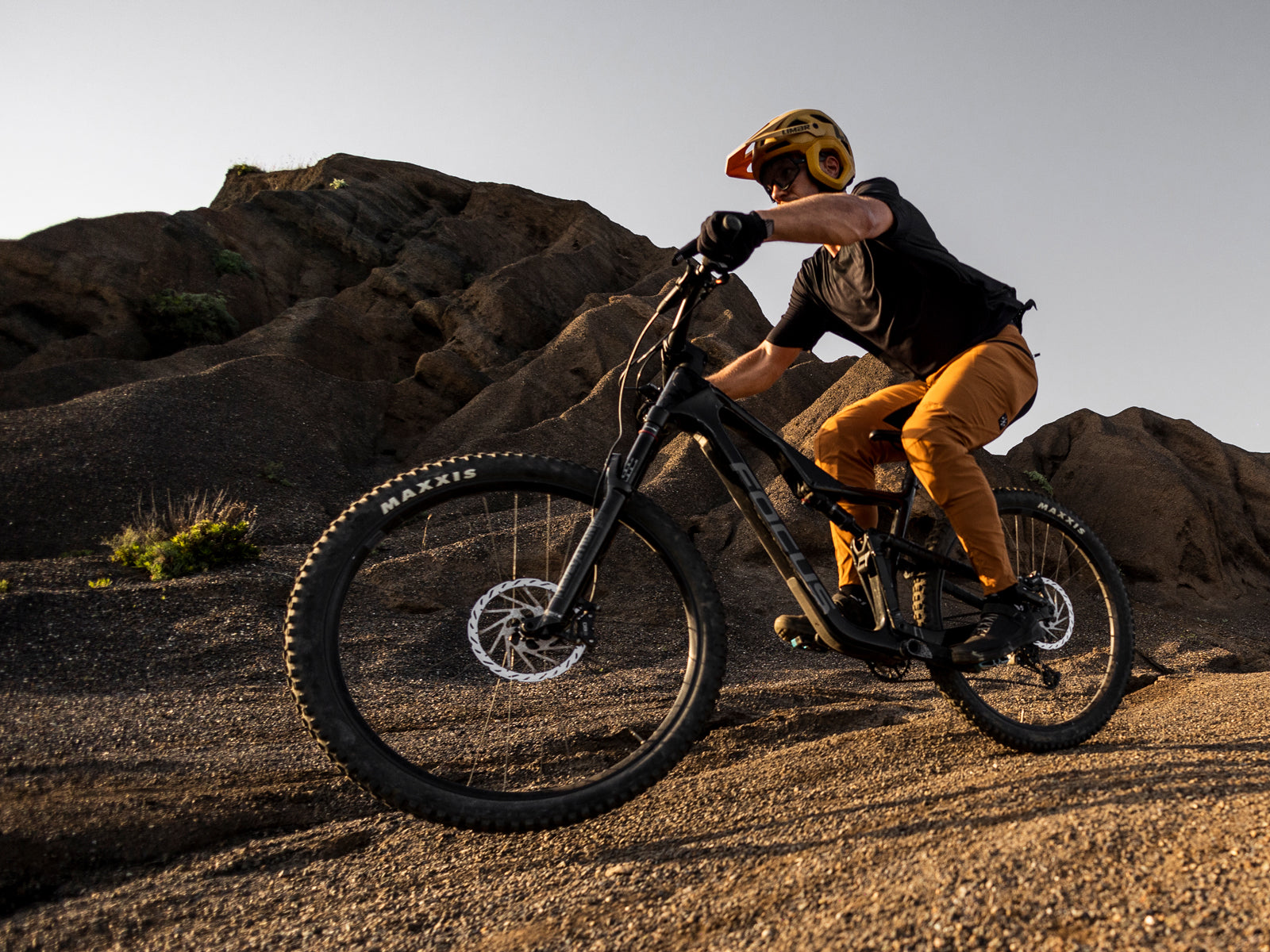 MTB rider wearing Limar Etna helmet